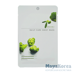 EUNYUL Broccoli Daily Care Sheet Mask, 22g Тканевая маска для лица с экстрактом брокколи, 22г, EUNYUL