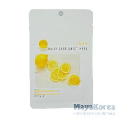 EUNYUL Vitamin Daily Care Sheet Mask, 22g Тканевая маска для лица с витаминами, 22г, EUNYUL