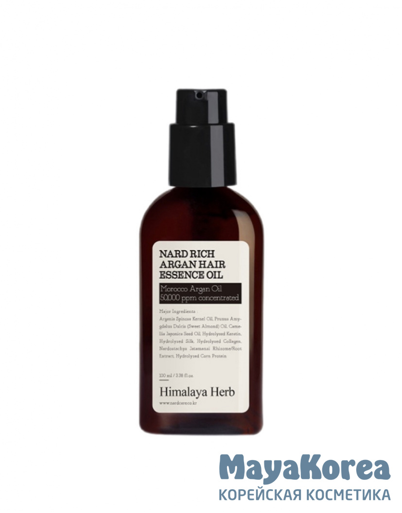 BOUQUET GARNI NARD - МАСЛО ДЛЯ ВОЛОС НА ОСНОВЕ АРГАНЫ RICH ARGAN HAIR ESSENCE OIL, 100 МЛ