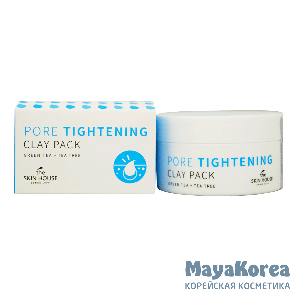 The Skin House Pore Tightening Clay Pack, 100ml Зеленая глиняная маска для сужения пор, 100мл, The Skin House