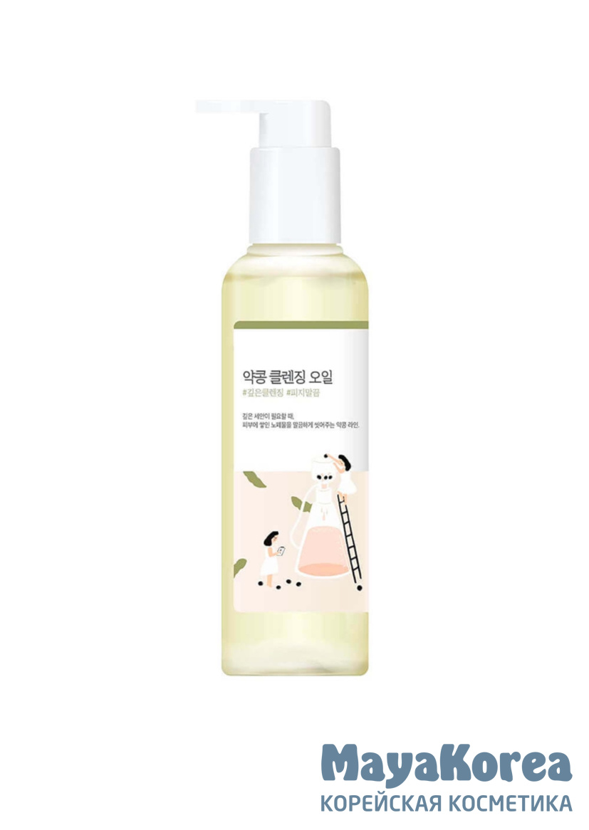 Масло гидрофильное питательное с чёрной соей Round Lab Soybean Cleansing Oil 200ml