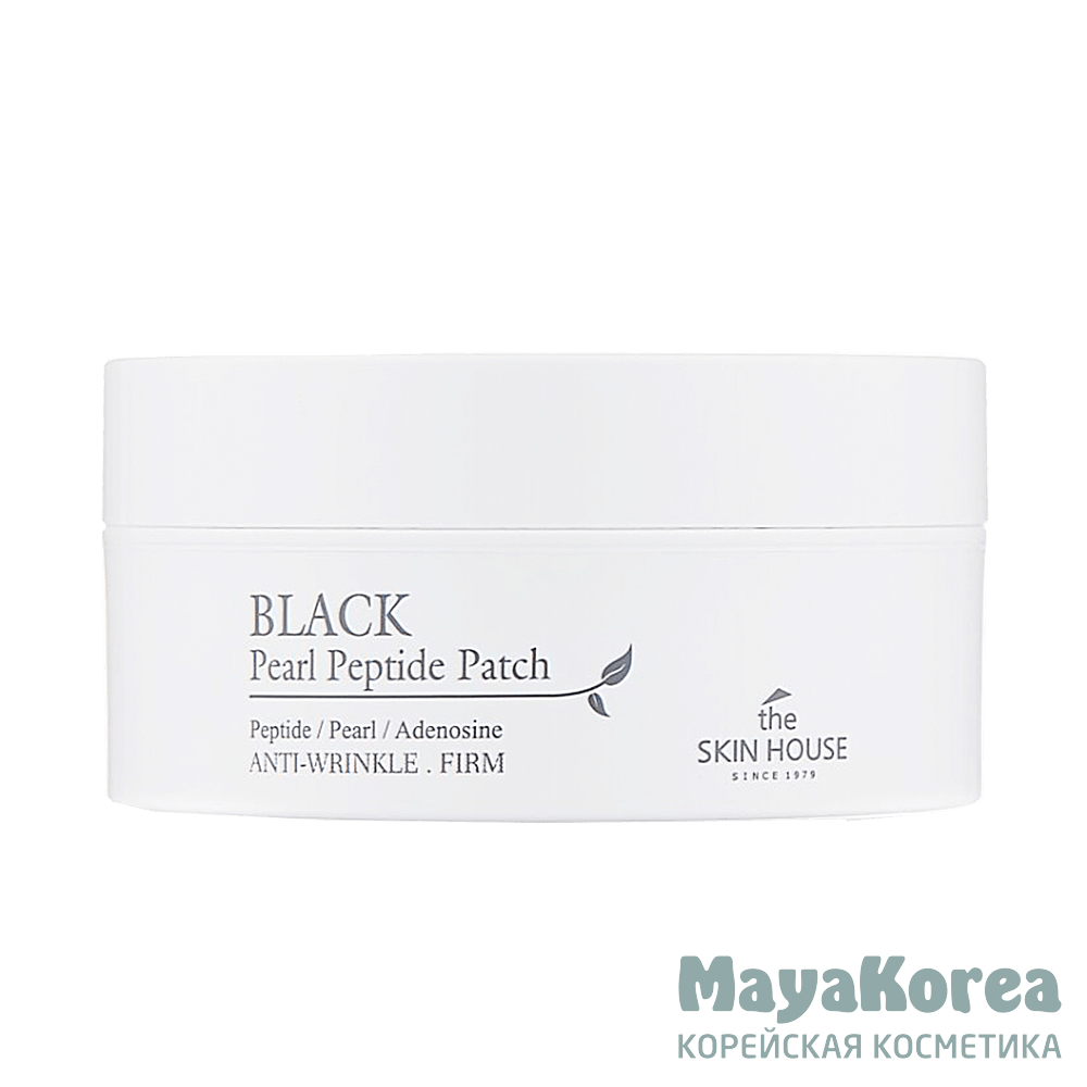 The Skin House Black Pearl Peptide Patch, 60pcs Гидрогелевые патчи с пептидами и экстрактом чёрного жемчуга, 60шт, The Skin House