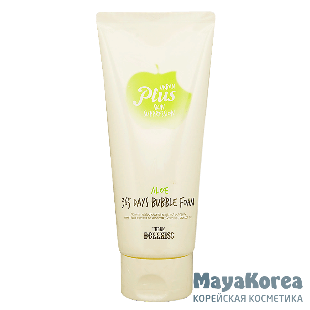 БХ Пенка для умывания Urban Plus 365 Days Bubble Foam [ALOE] 180гр