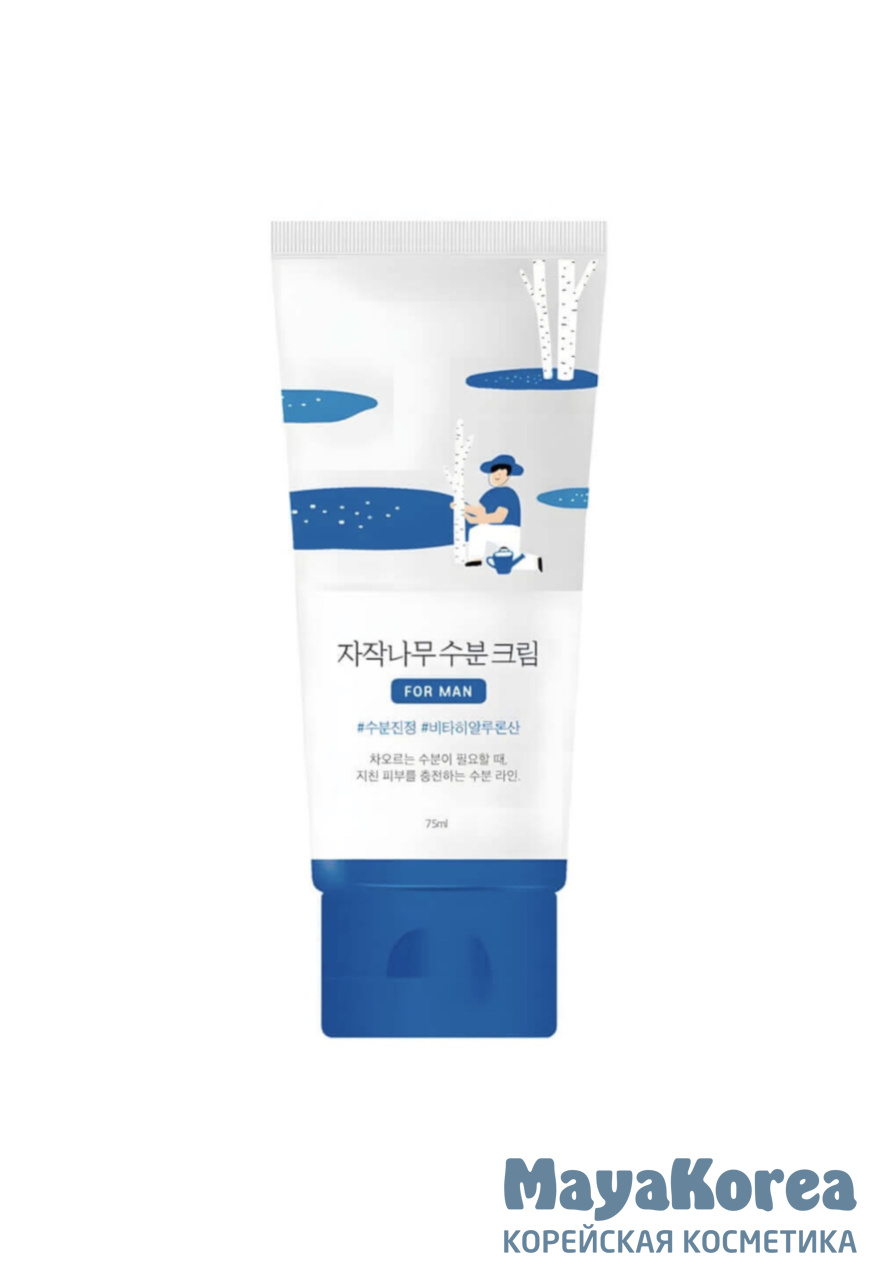 ROUND LAB Мужской увлажняющий крем с берёзовым соком Birch Juice Moisturizing Cream 75 мл
