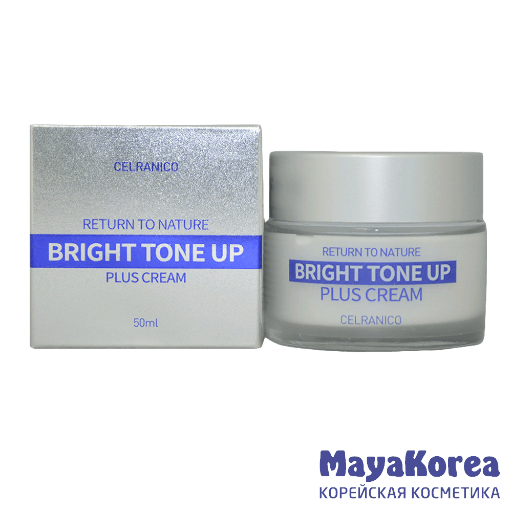 CELRANICO Return To Nature Bright Tone Up Plus Cream, 50ml Крем для лица улучшающий тон кожи, 50мл, CELRANICO