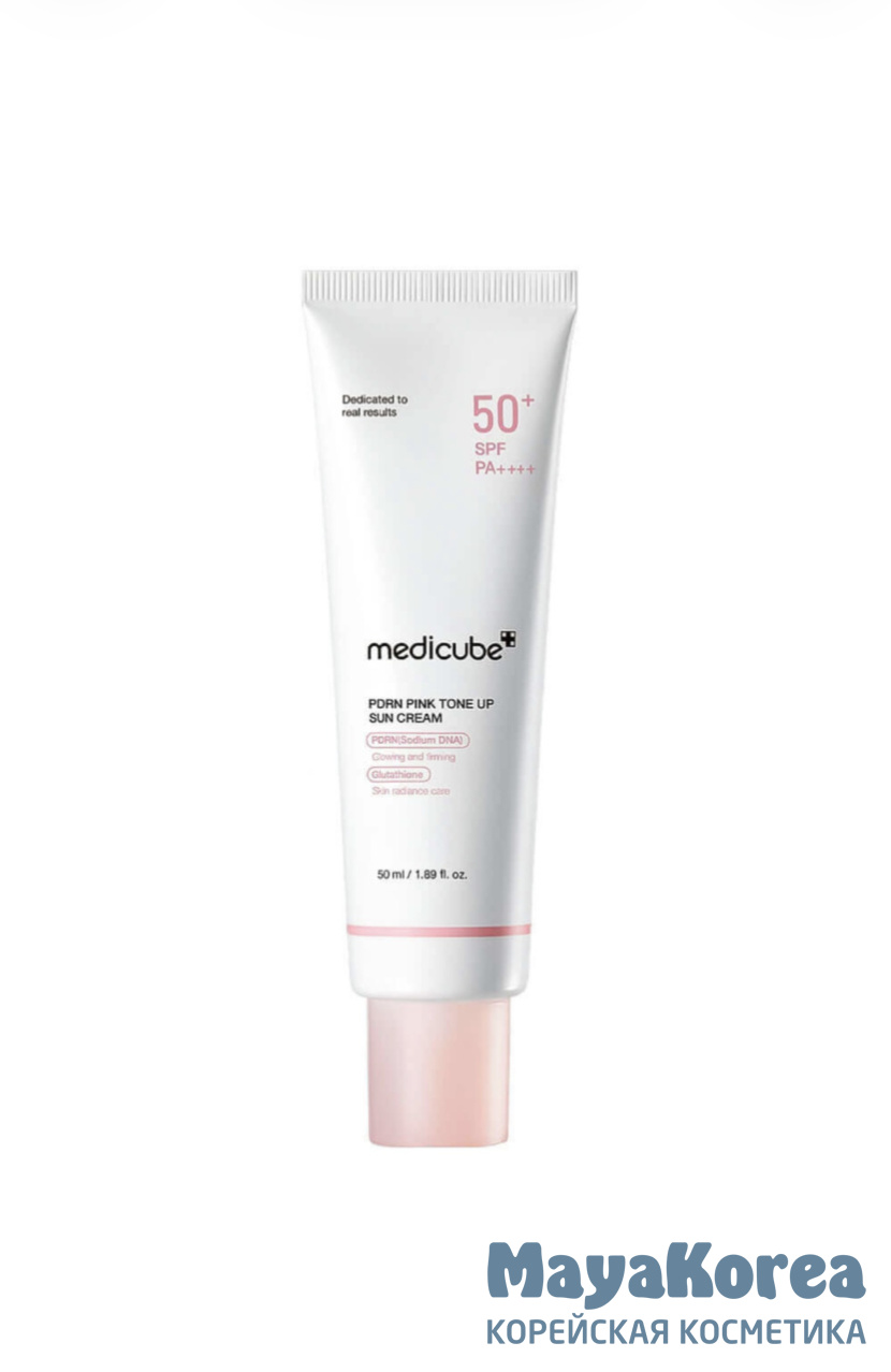 Medicube Тонирующий солнцезащитный крем с ПДРН PDRN Pink Tone Up Sun Cream 50мл