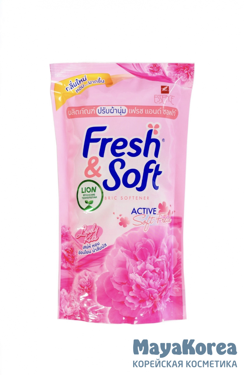 Lion Кондиционер для белья парфюмированный «сладкий поцелуй» з/б - Thailand fresh&soft, 600мл