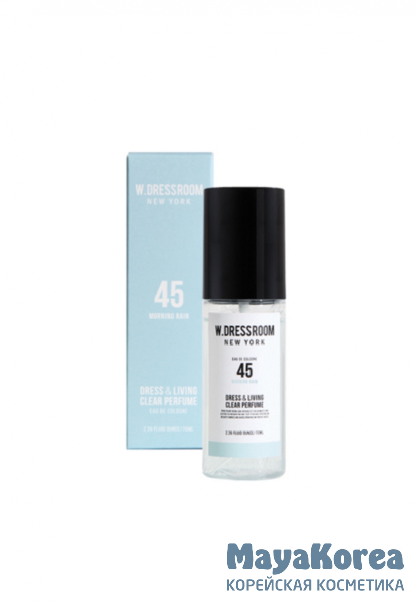 Спрей парфюмированный № 45, W.Dressroom Dress & Living Clear Perfume № 45 Morning Rain 70ml