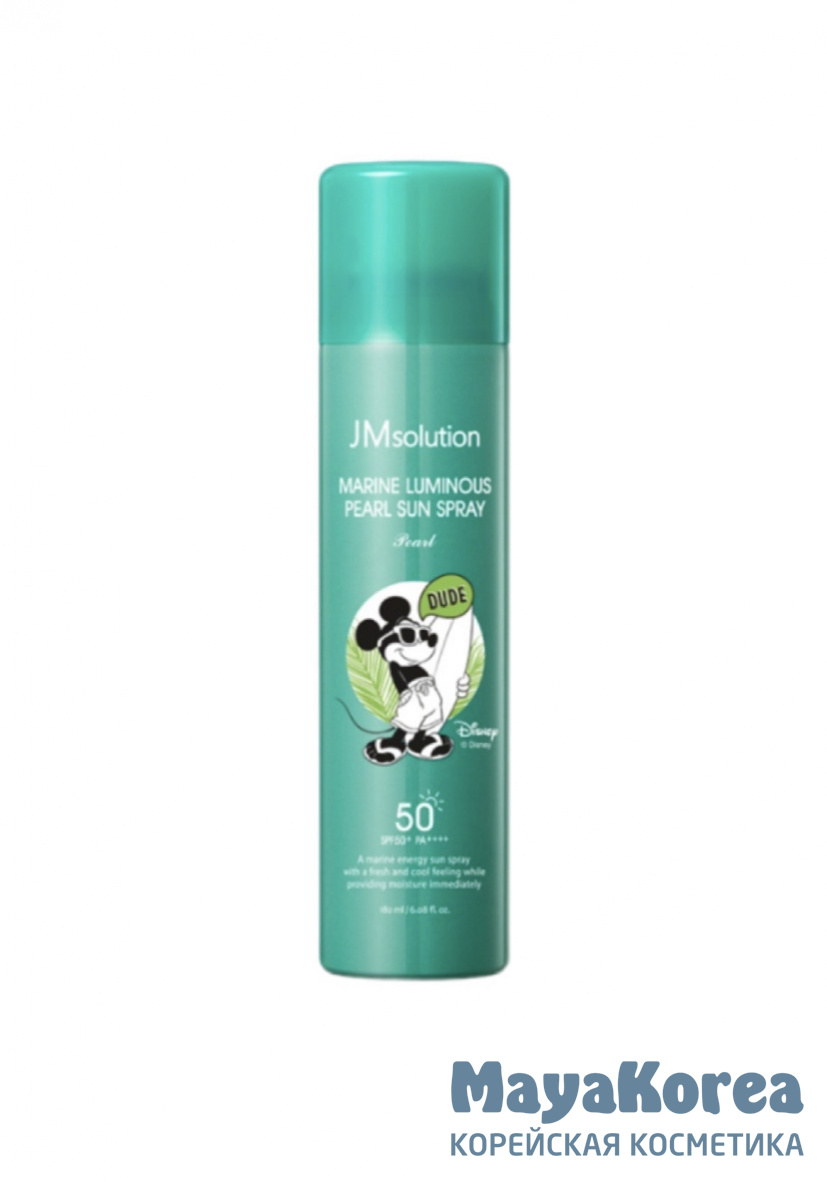JMsolution Спрей солнцезащитный - Disney collection Mickey luminous pearl SPF50+ PA++++, 180мл
