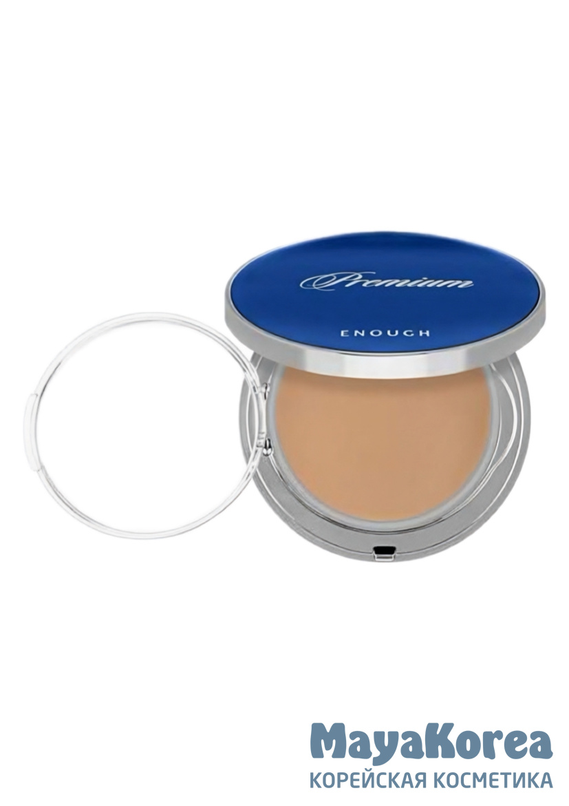 ЕНФ UC Пудра для лица с коллагеном со сменным блоком PREMIUM ULTRA X10 TWO-WAY CAKE #13 (INCLUDING REFILL)