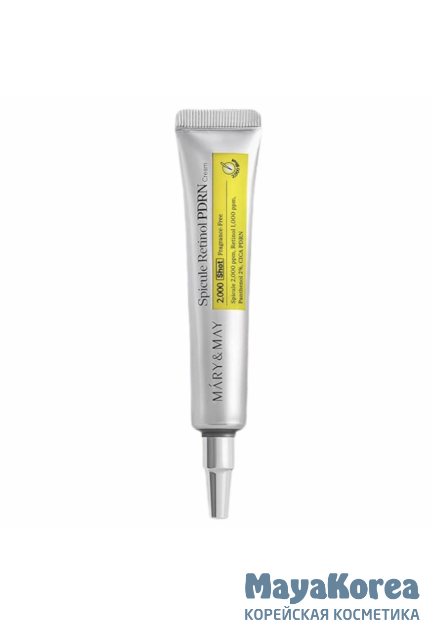 Крем для лица с микро-спикулами, ретинолом и PDRN Mary&May Spicule Retinol PDRN Cream 15г