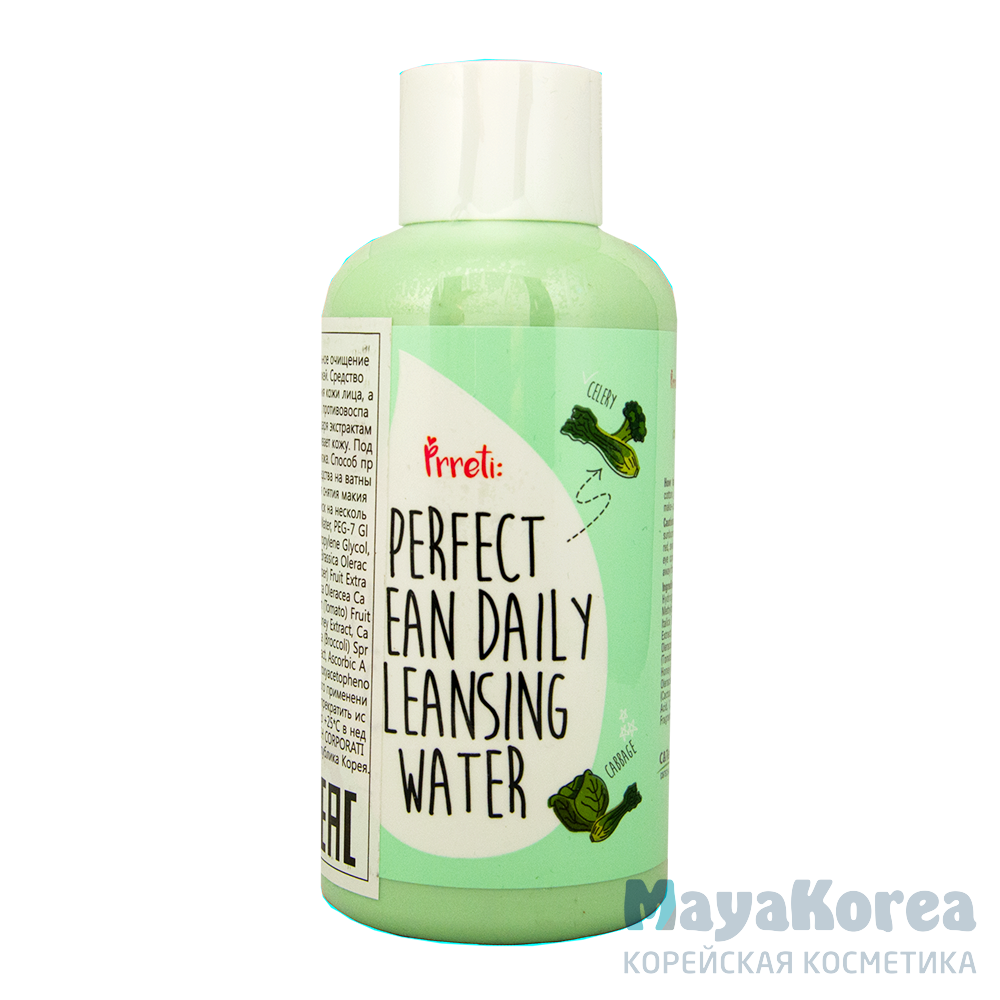 [PRRETI] Жидкость для снятия макияжа Perfect Clean Daily Cleansing Water, 250 гр