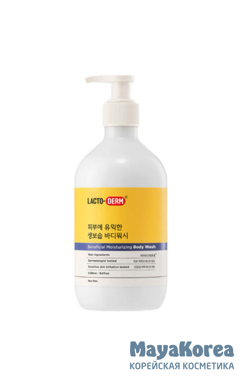 CKD Гель очищающий для тела - Lactoderm beneficial moisturizing body wash, 500мл