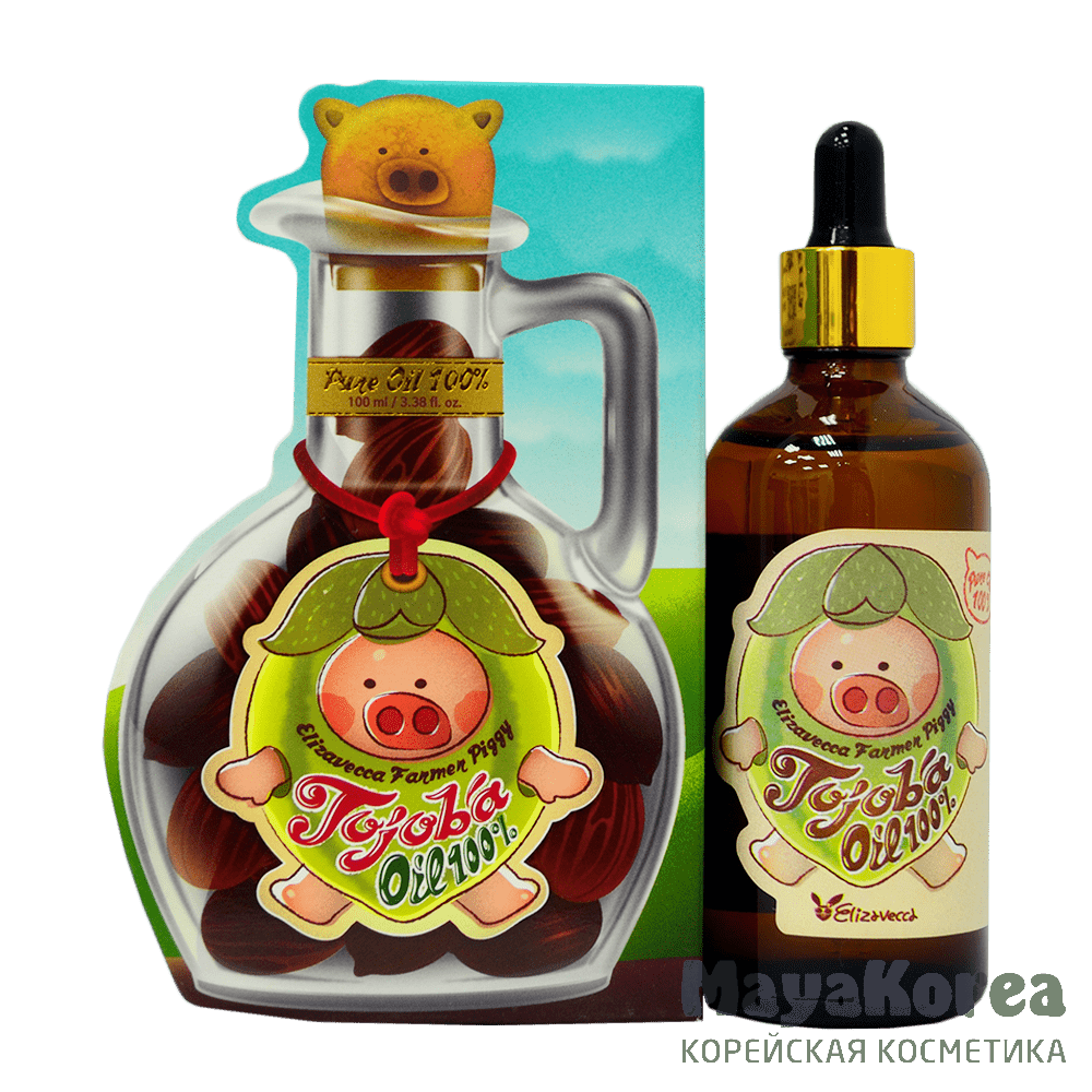 ЕЛЗ Сыворотка с маслом жожоба 100%  Elizavecca Farmer Piggy Jojoba Oil 100%100 ml