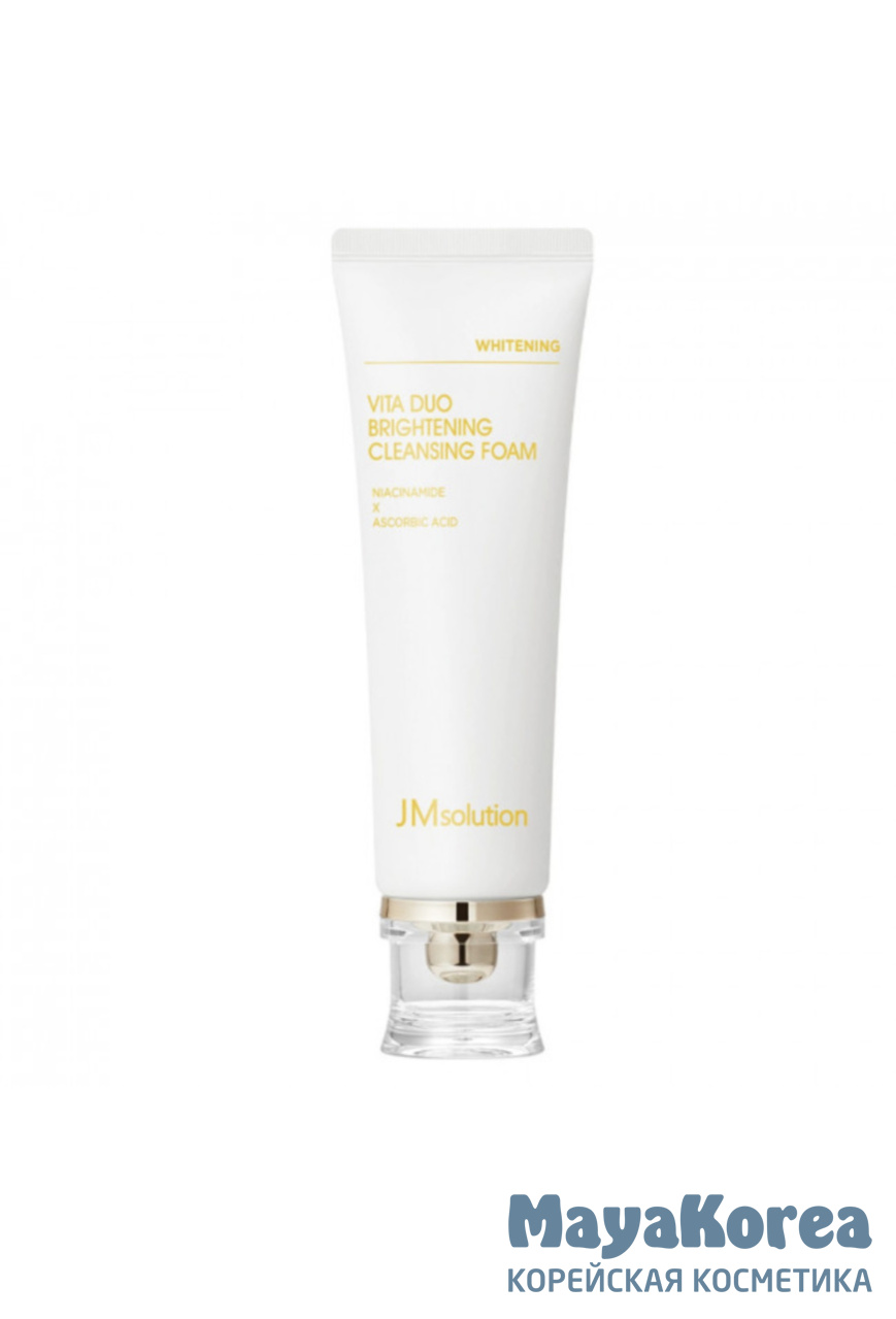 JM SOLUTION VITA DUO BRIGHTENING CLEANSING FOAM Пенка для умывания с отбеливающим эффектом с витаминами 120мл