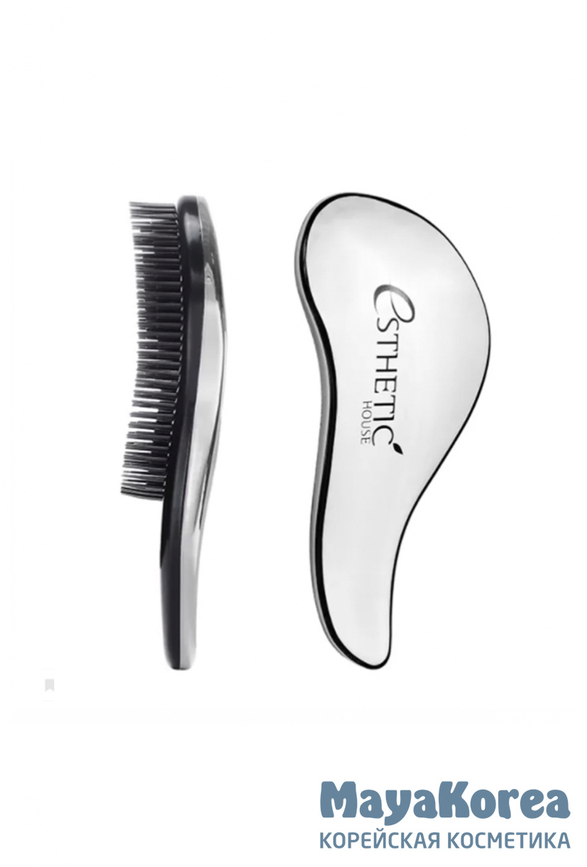 [ESTHETIC HOUSE] РАСЧЕСКА ДЛЯ ВОЛОС_ПЛАСТИК_СЕРЕБРИСТАЯ 18*7см