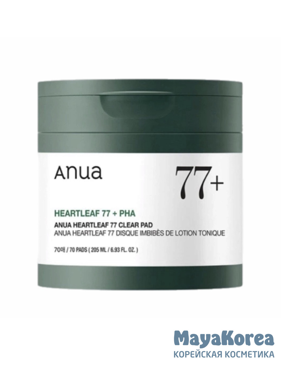 Тонер-пэды отшелушивающие  77%  ANUA Heartleaf 77% Toner Pad 70шт