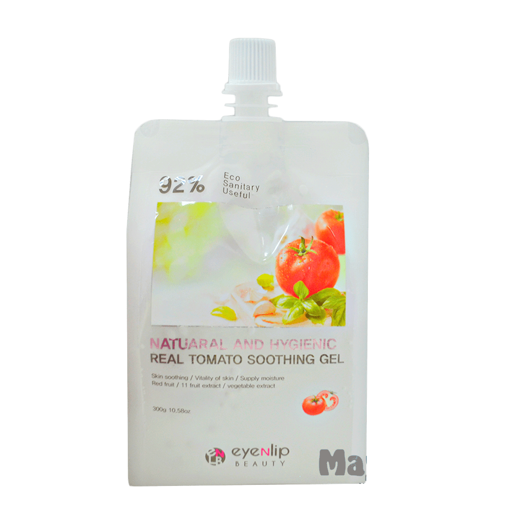ENL Гель для тела увлажняющий NATURAL AND HYGIENIC REAL TOMATO SOOTHING GEL 300гр
