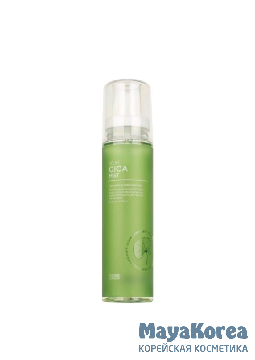 TENZERO Relief Cica Mist, 120ml Успокаивающий мист с центеллой азиатской, 120мл, TENZERO