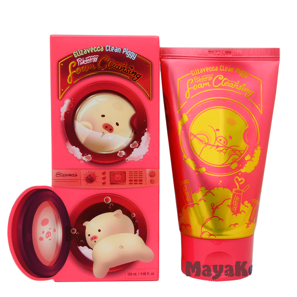 [Elizavecca] Пенка для умывания Clean Piggy Pinkenergy Foam Cleansing, 120 мл