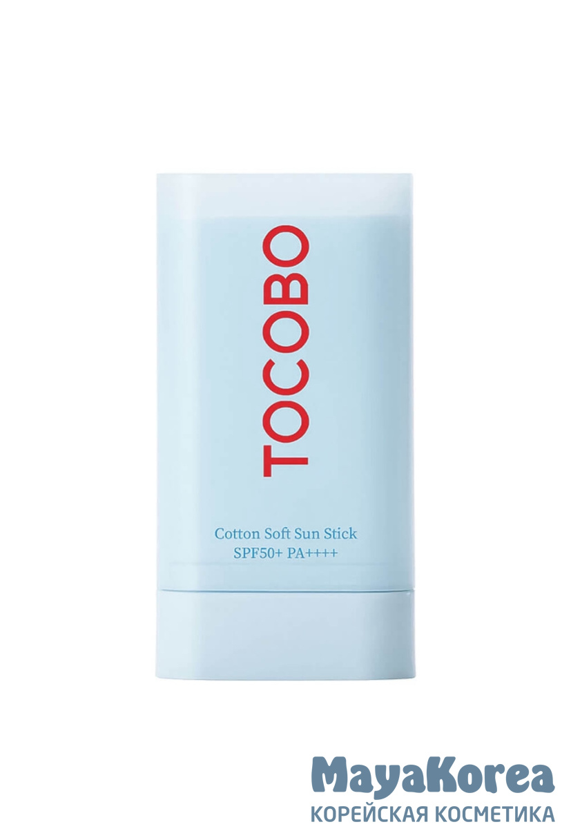 Tocobo Крем-стик для лица себорегулирующий солнцезащитный - Cotton soft sun stick SPF50+ PA++++, 19г