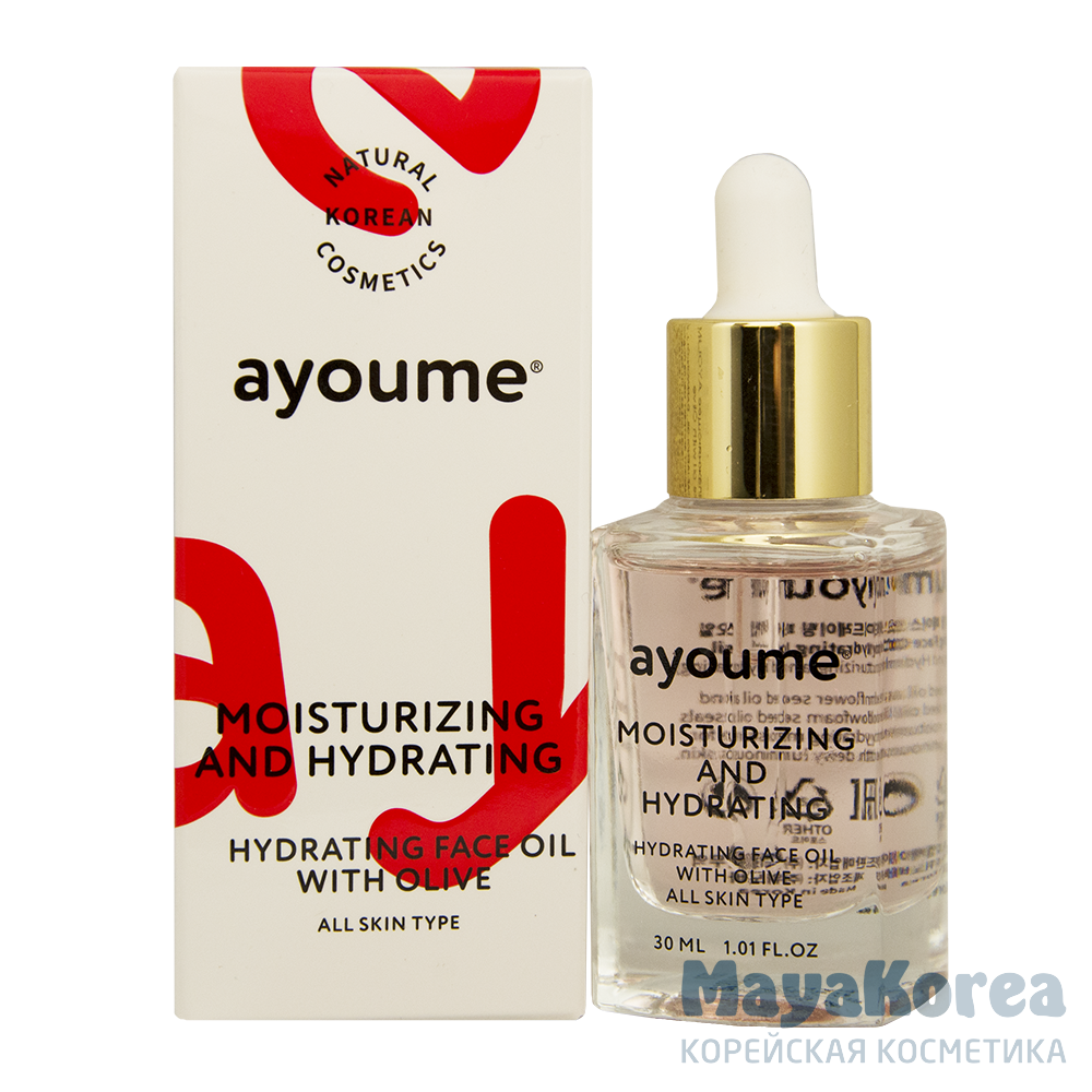 АЮМ Масло для лица увлажняющее AYOUME Moisturing-&-Hydrating Face oil with Olive 30мл