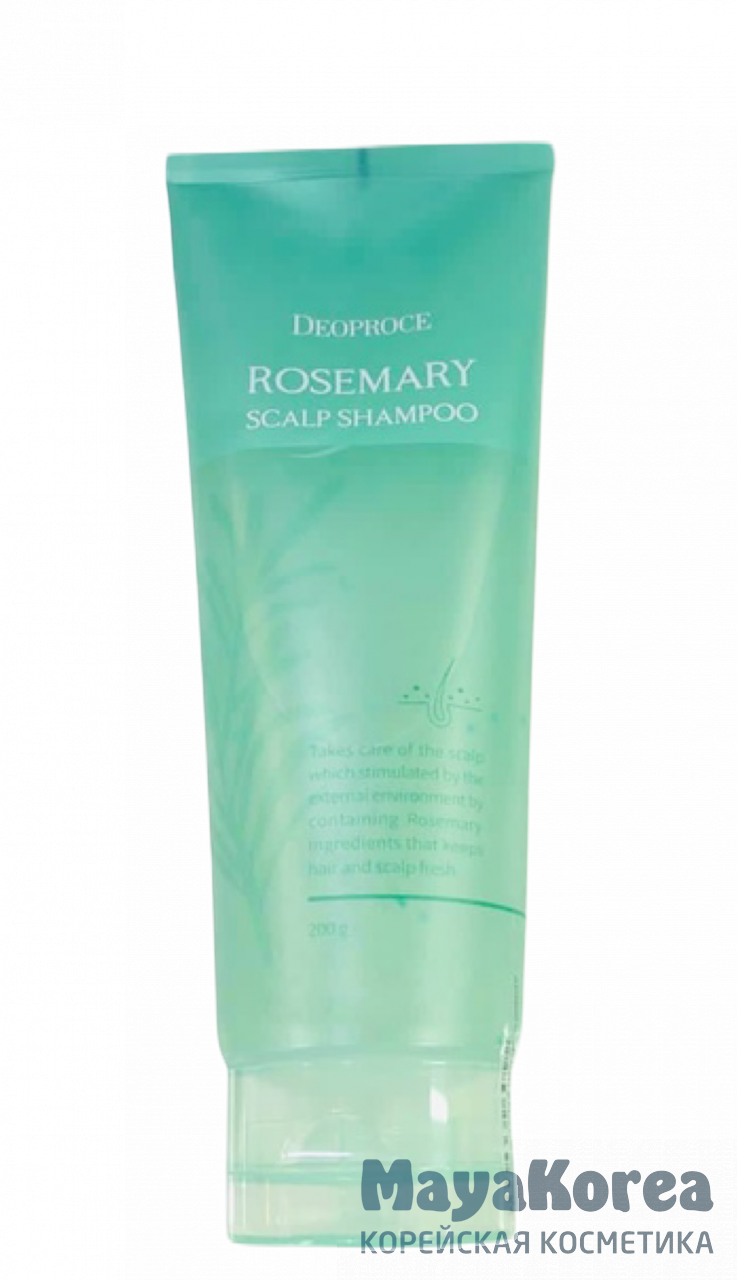 DEOPROCE ROSEMARY SCALP SHAMPOO Укрепляющий шампунь с розмарином 200гр.