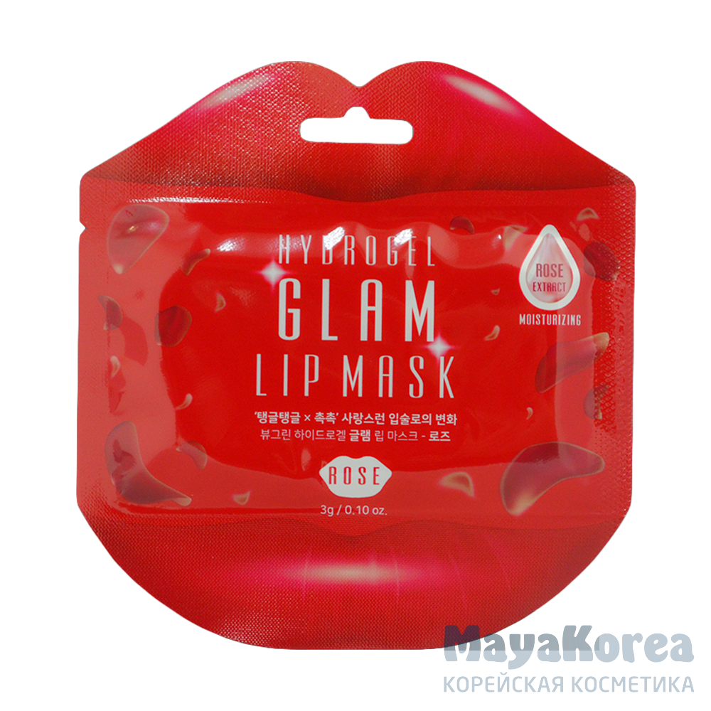 БГР Патчи для губ Beauugreen Hydrogel Lip Patch /1pcs - Rose 3гр
