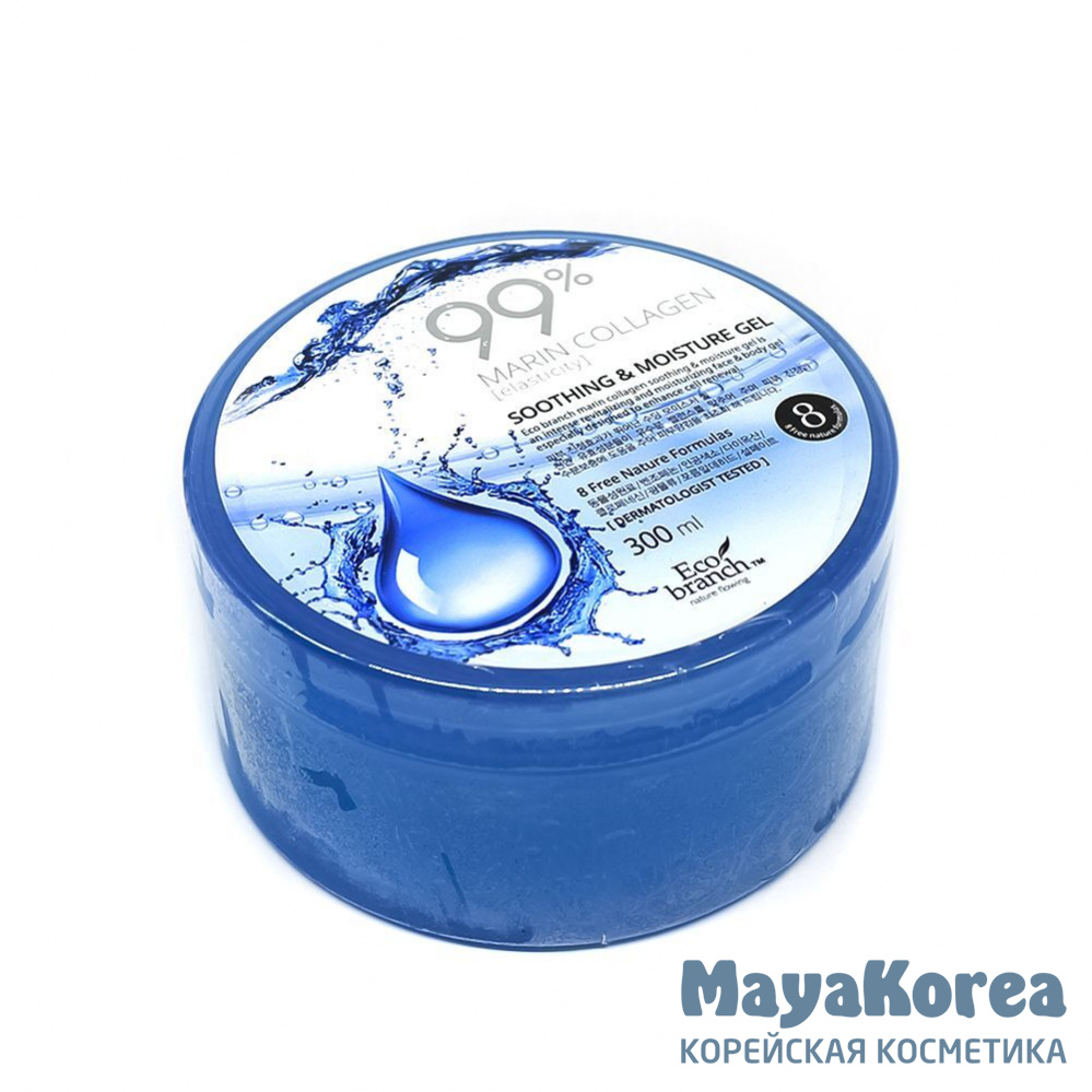 [ECO BRANCH] Гель для лица и тела успокаивающий и увлажняющий МОРСКОЙ КОЛЛАГЕН Marin Collagen Soothing Moisture Gel, 300 мл
