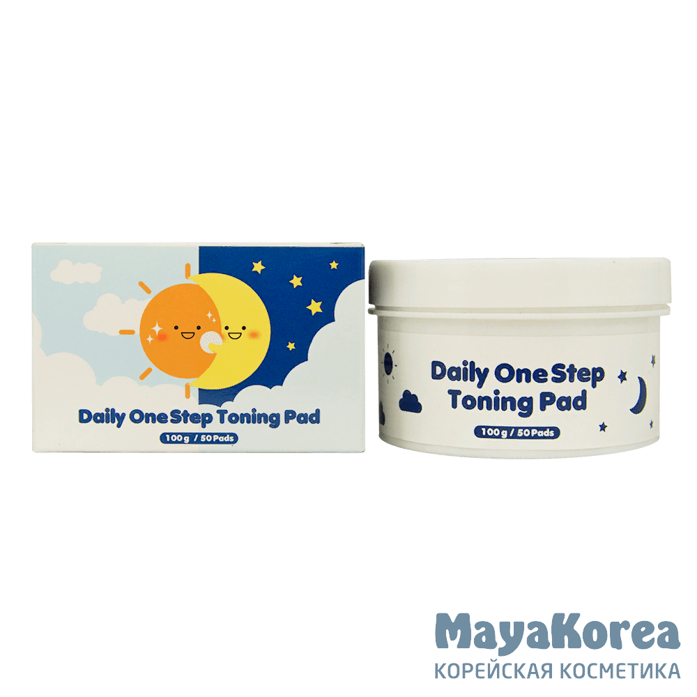 [PRRETI] Подушечки косметические/пропитанные тоником Daily Onestep Toning Pads, 50 шт