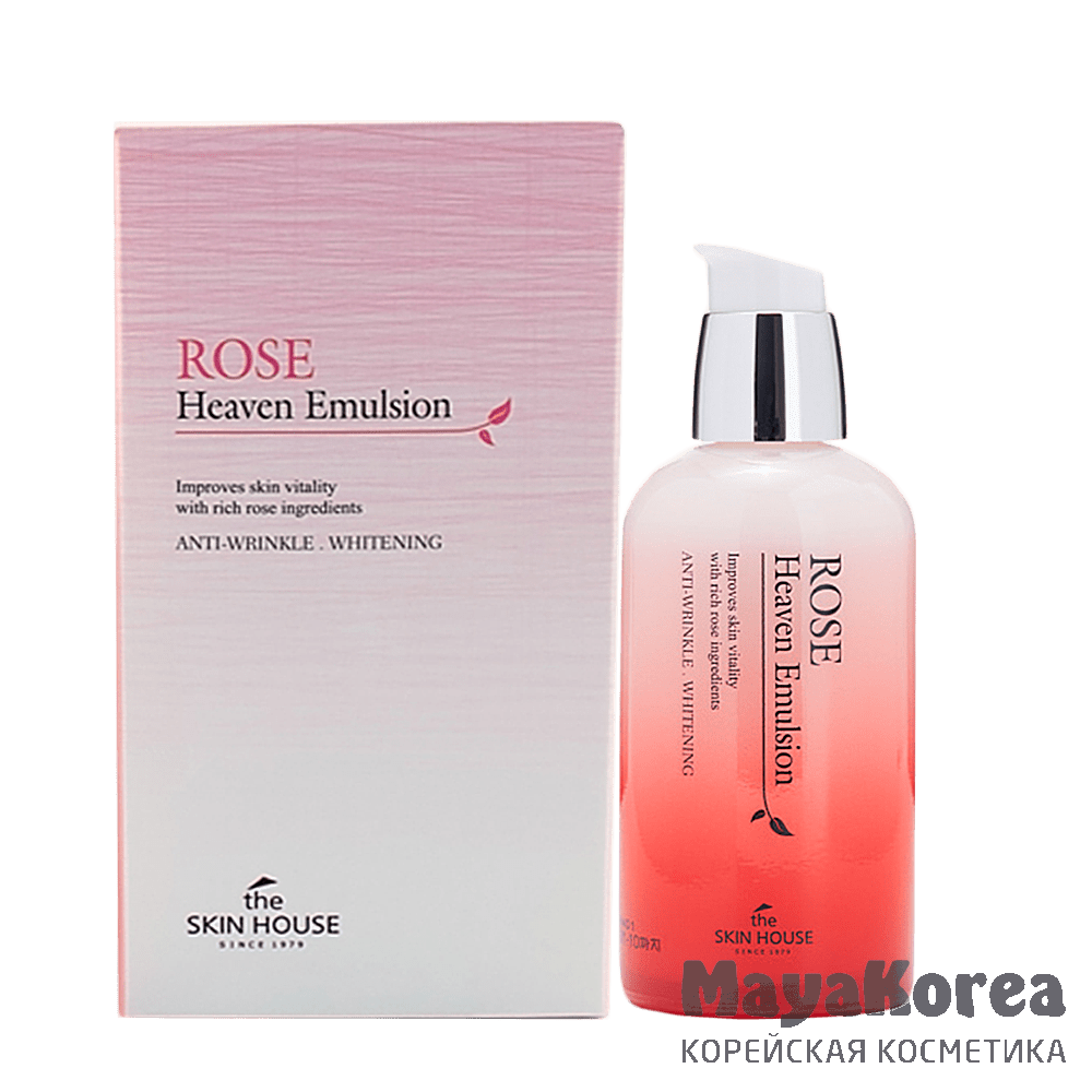 The Skin House Rose Heaven Emulsion, 130ml Антивозрастная эмульсия для лица с экстрактом розы "Rose Heaven", 130мл, The Skin House