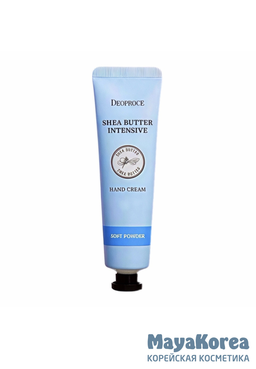 ДП HAND Крем для рук с маслом ши и запахом свежести DEOPROCE SHEA BUTTER INTENSIVE HAND CREAM SOFT POWDER 50g