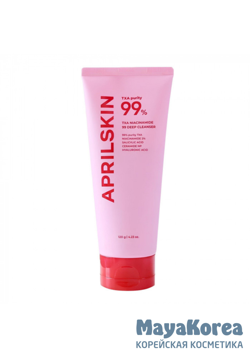 Пенка для умывания глубокоочищающая APRILSKIN TXA Niacinamide 99 Deep Cleanser  120g