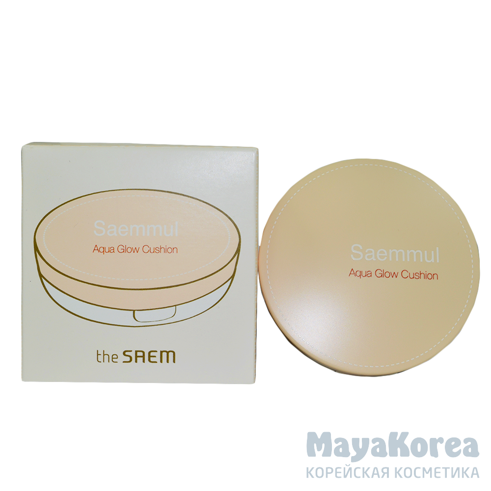 СМ Saemmul Основа-крем сияющая 02 Saemmul Aqua Glow Cushion 02 Natural Beige 15гр