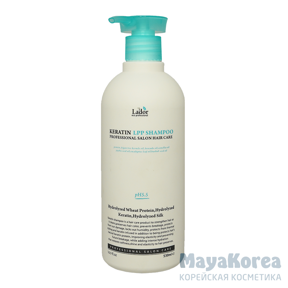 LADOR KERATIN LPP SHAMPOO Протеиновый кератиновый шампунь для волос 530мл