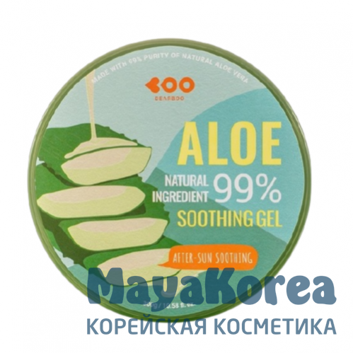 Dearboo Гель после загара многофункциональный с экстрактом алоэ - Aloe after-sunsoohing gel, 300мл