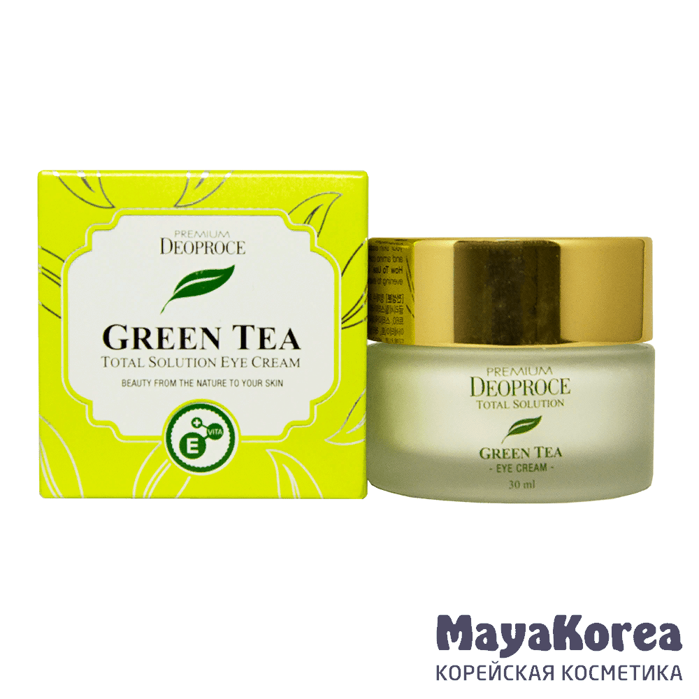 Крем для век увлажняющий с экстрактом зеленого чая DEOPROCE Green Tea