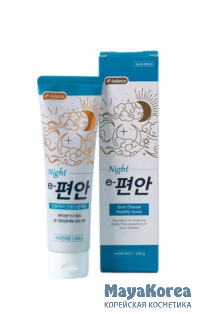 KUMHO DENTAL PHARM E-BALANCE NIGHT GUM CARE TOOTHPASTE Зубная паста для ухода за деснами (ночная) 200гр