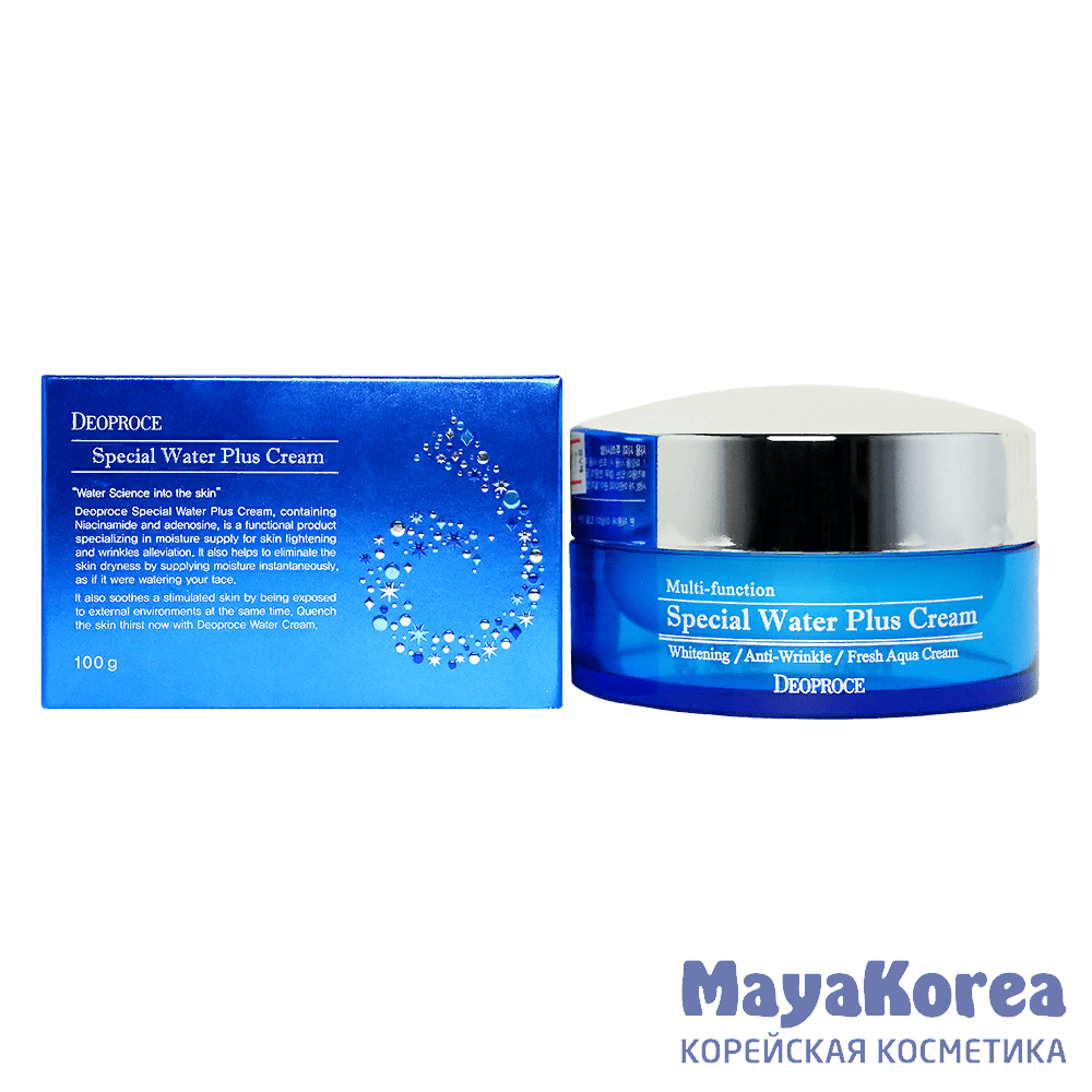 Water plus. Deoproce Special Water Plus Cream 100g. Увлажняющий крем Deoproce Multi-function Special Water Plus Cream 100 мл.. ДП Water Plus крем для лица увлажняющий Special Water Plus Cream 100мл. Крем для лица увлажняющий Deoproce Water Plus 100гр.