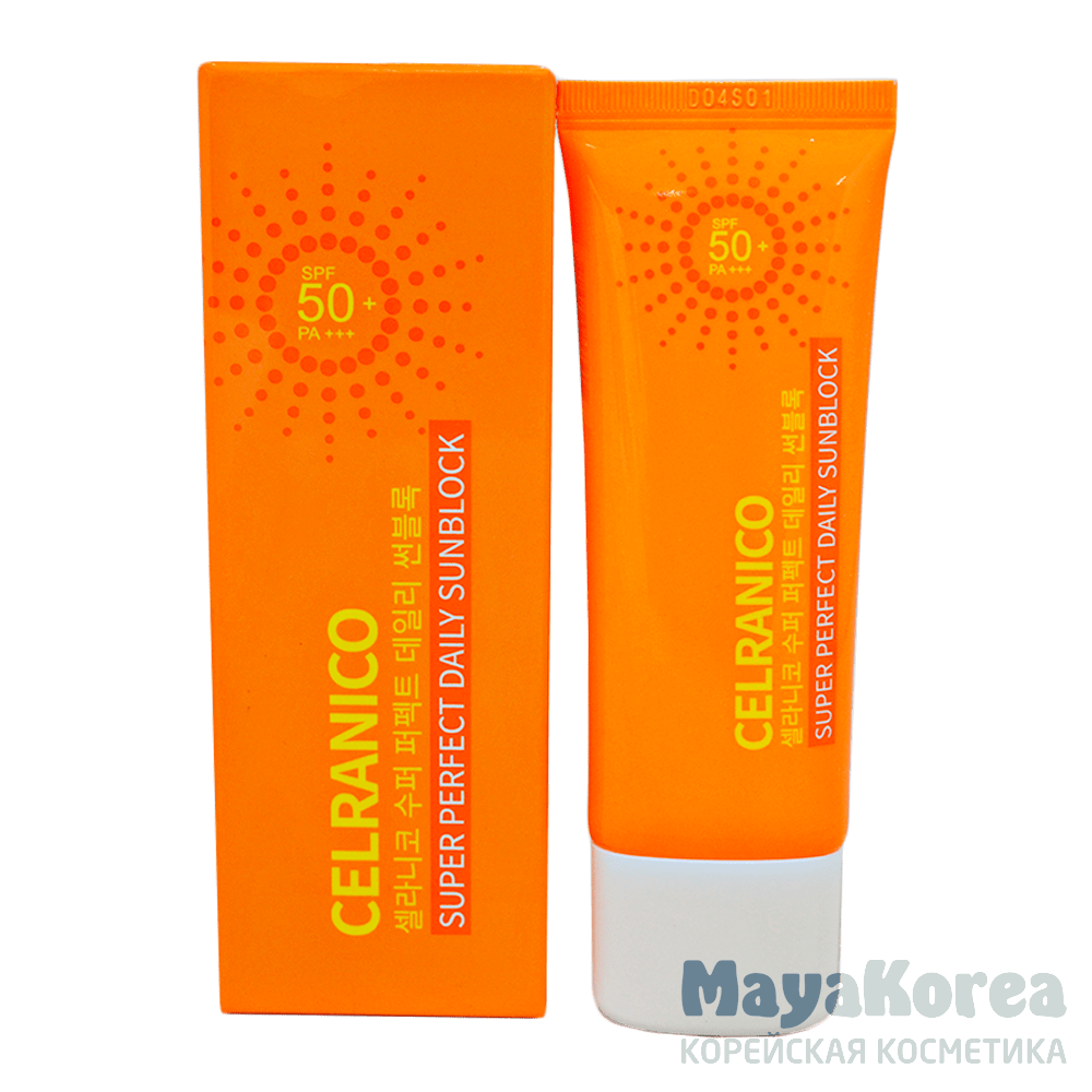 CELRANICO Super Perfect Daily Sunblock SPF50/Pa+++, 40ml Солнцезащитный крем для лица SPF50/Pa+++, 40мл, CELRANICO