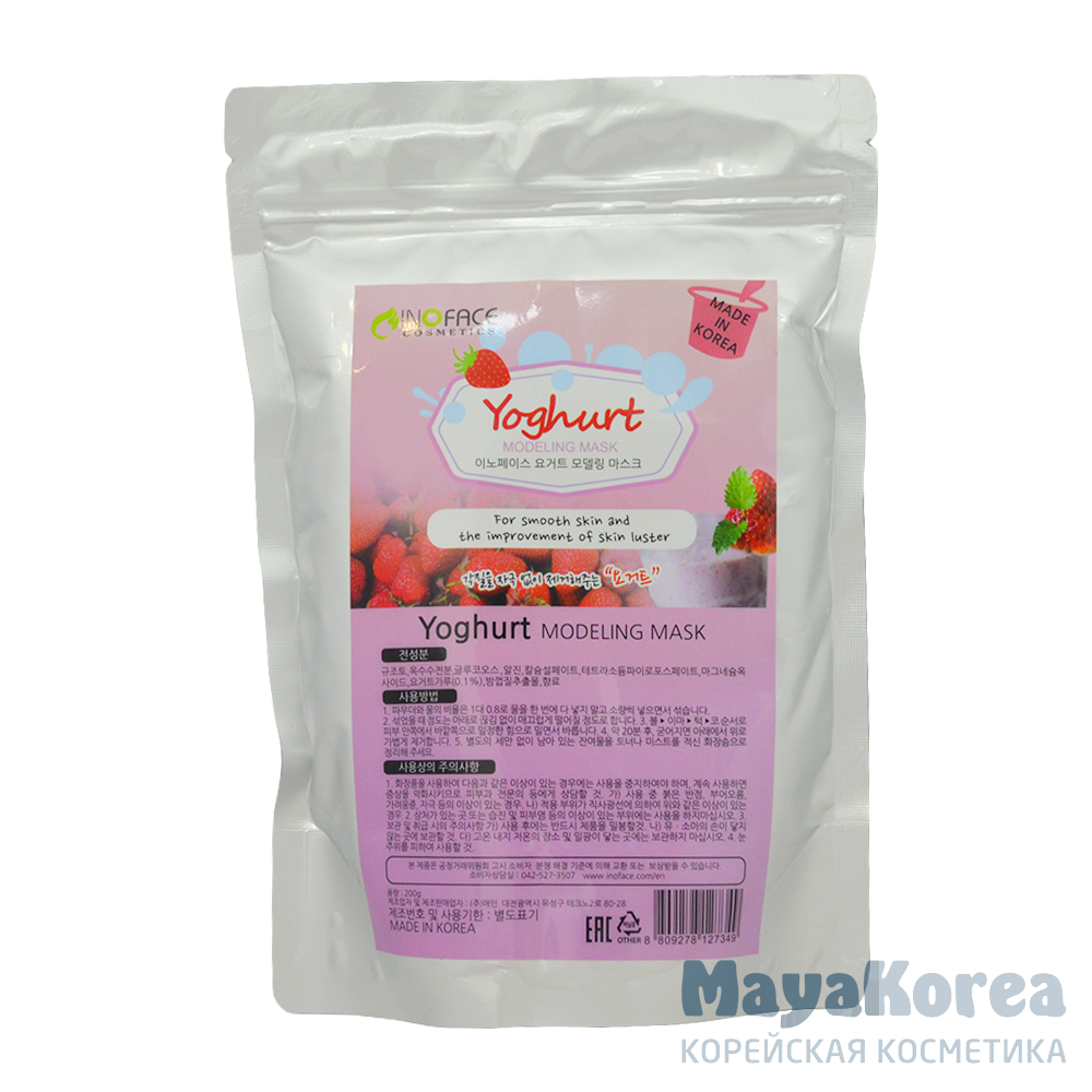 INOFACE Yoghurt Modeling Mask, 200g Альгинатная маска с йогуртом, 200г, INOFACE