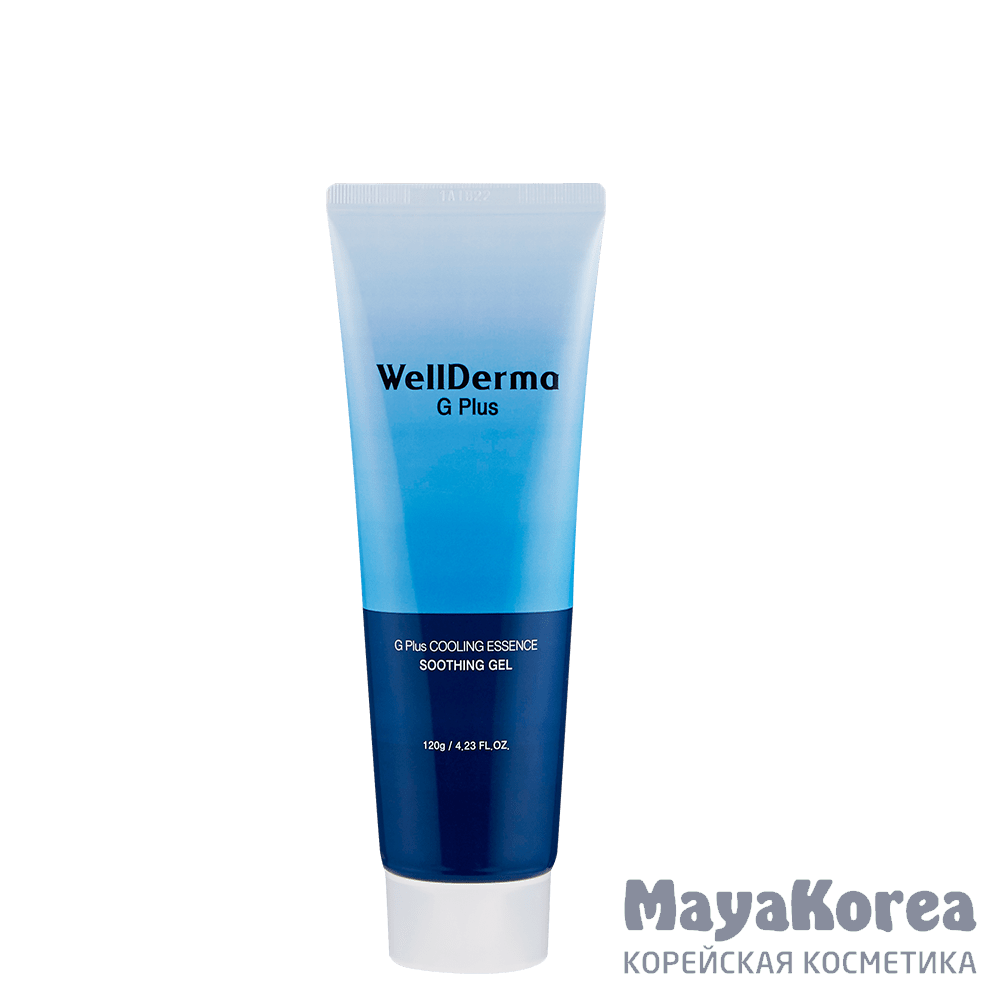 [WELLDERMA] Гель для кожи УСПОКАИВАЮЩИЙ/ОХЛАЖДАЮЩИЙ G Plus Cooling Essence Soothing Gel, 120 гр