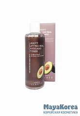 JIGOTT LIFTING REAL AVOCADO TONER Антивозрастной тонер с экстрактом авокадо 300мл
