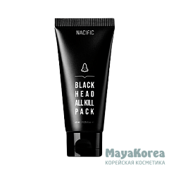 NACIFIC BLACK HEAD ALL KILL PACK Маска для лица против черных точек 40мл