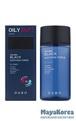 DABO For Man Black Soothing Force 5X Toner, 160ml Смягчающий тонер для мужчин, 160мл, DABO