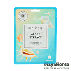 Mi-Ri-Ne  ALGAE EXTRACT Тканевая маска для лица ОЧИЩАЮЩАЯ с экстрактом красных водорослей  23 г