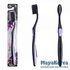 [DR. NANOTO] Зубная щетка ДРЕВЕСНЫЙ УГОЛЬ / НАНОЧАСТИЦЫ СЕРЕБРА Dr.NanoTo Charcoal / Nano Silver, цвет в ассортименте