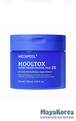 Интенсивно увлажняющие ПЭДы MEDIPEEL⁺ Mooltox Glow Moisturizing Pad 2X (50шт)