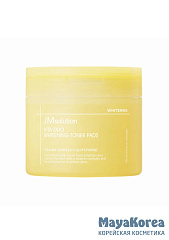 JM SOLUTION VITA DUO WHITENING TONER PADS Отбеливающие тонер-пэды с витаминами 170мл (100шт)
