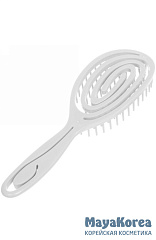[COSMO STYLE] Расчёска массажная для бережного 
расчесывания мокрых волос ОВАЛЬНАЯ БЕЛАЯ
21,8 х 6,8 см, 1 шт.